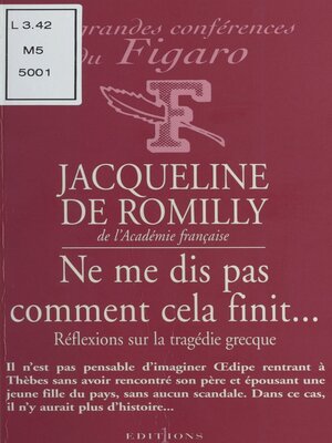 cover image of Ne me dis pas comment cela finit...